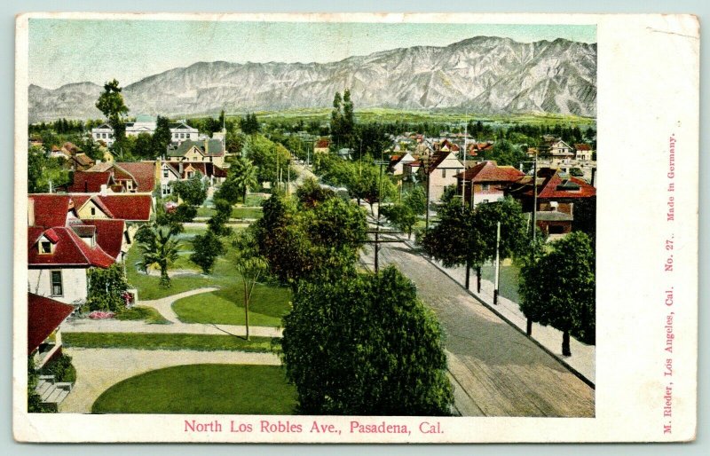 Pasadena California~North Los Robles Avenue~Neighborhood Homes~1906 M Rieder 
