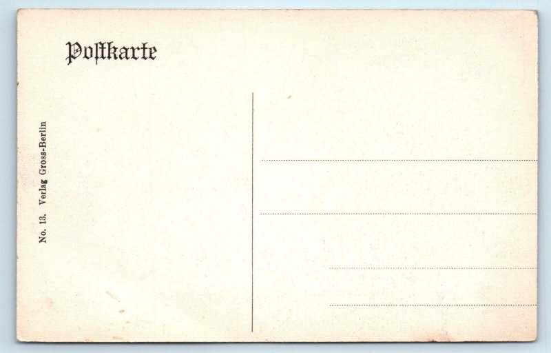 BERLIN Germany   The AUTO-OMNIBUS  c1910s  Street Scene  Postcard