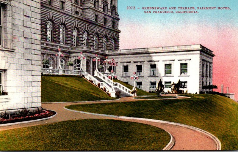 California San Francisco Fairmont Hotel Greensward and Terrace