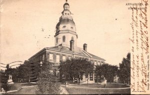 Maryland Annapolis State Capitol Building 1906 Tucks