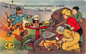 J29/ Leap Year Postcard Comic 1908 Married Bachelor Woman 178