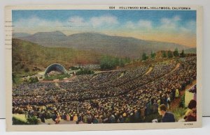 Hollywood Bowl, Hollywood California Postcard B15