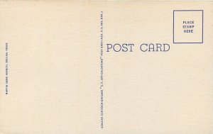 Dallas Texas~First Baptist Church~1940s Linen Postcard