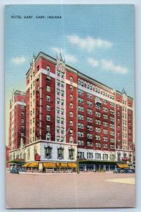 Gary Indiana IN Postcard Hotel Gary Building Exterior View 1940 Vintage Unposted