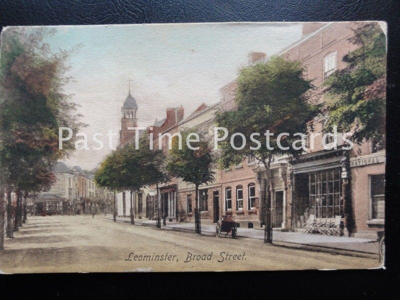 Herefordshire LEOMINSTER Broad Street c1904 by Frith 51918