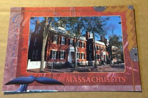 UNUSED  POSTCARD - THE THREE BRICKS, NANTUCKET, MASSACHUSETTS