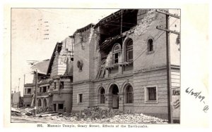 San Francisco Earthquake Masonic Temple, Geary st.