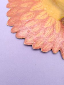 1870's-80's Large Red Winged Angel Die Cut Victorian Scrap