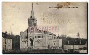 Athis Mons - The Church of Athis Val - Old Postcard