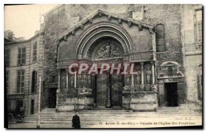 Old Postcard Arles Facade of L & # 39eglise Ste Trophime