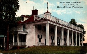Virginia Mount Vernon Home Of Washington South View Curteich
