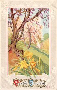 Holiday Easter Post Card Old Vintage Antique Writing on back