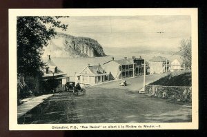 dc529 - CHICOUTIMI Quebec 1930s Rue Racine Postcard