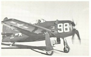 No 98 F 8F John Church Airplane Postcard 