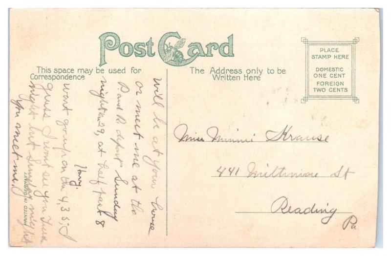 Best Wishes for 1908 from Philadelphia, PA Postcard | United States ...