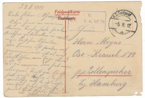 France 1917 Used Postcard Military Post Fosse Church General View Soldiers