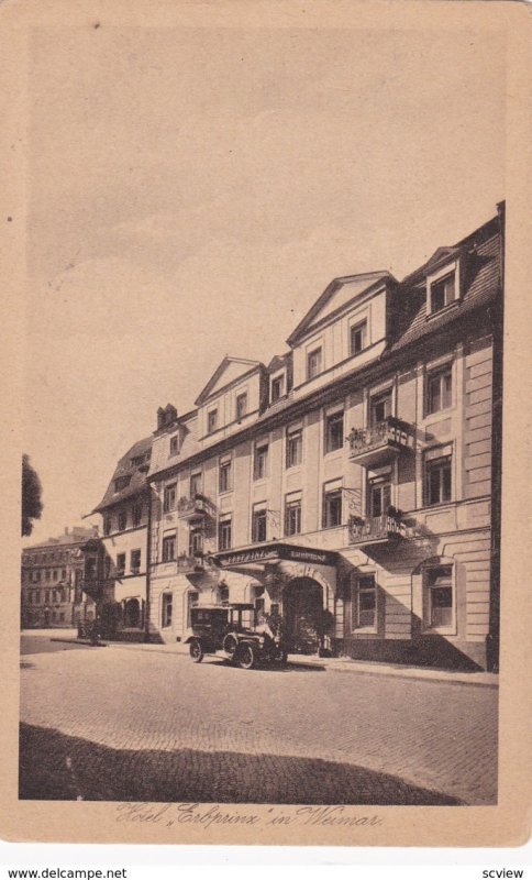 Weimar (Thuringia), Germany, 1900-10s : Hotel Erbprinz