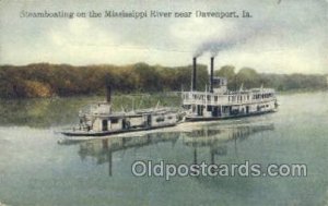 Steamboats On The Mississippi River Ferry Boat, Ferries, Ship Davenport, Iowa...