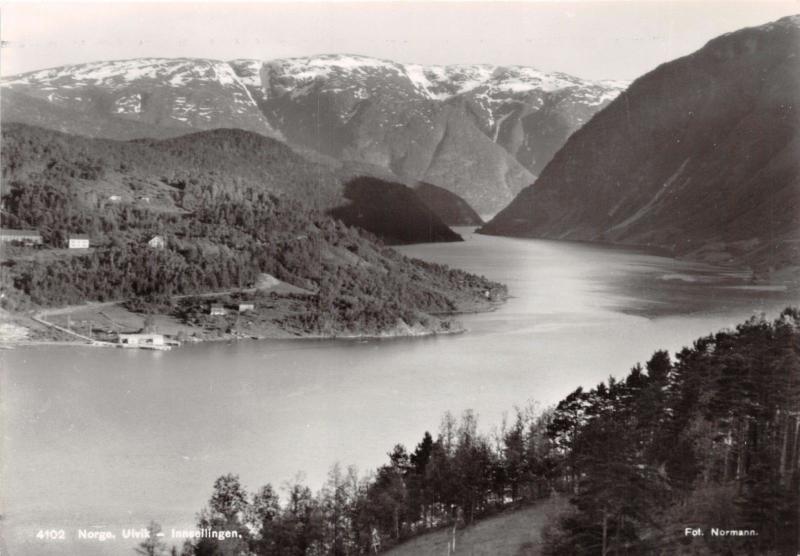 ULVIK HORDALAND NORWAY NORGE~INNSEILINGEN ~NORMANN PHOTO POSTCARD 1940s