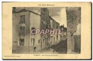 Old Postcard Nomeny Martyrs Cities Rue Fourrier of HINCOURT