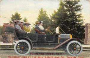 F6/ Toledo Ohio Postcard c1912 Overland Model 59-7 Automobile