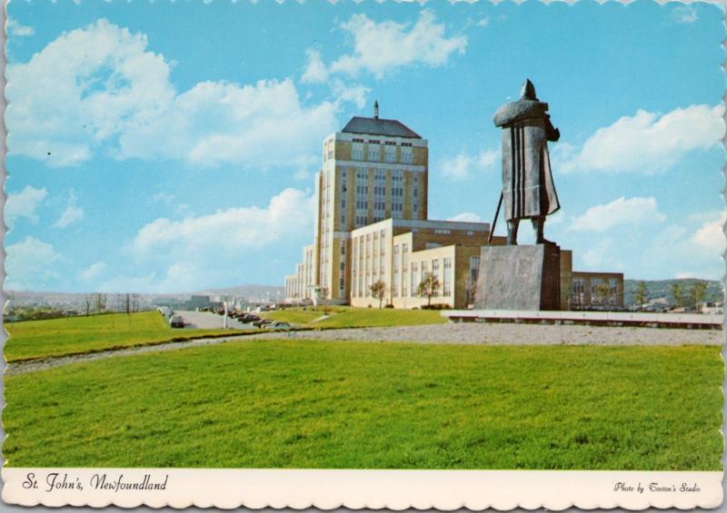 St. John's NFLD Newfoundland NL Confederation Building Vintage Postcard D43 