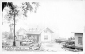 J86/ Hartford Vermont RPPC Postcard c1950s Railroad Depot 8