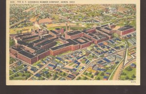 AKRON OHIO BF GOODRICH RUBBER COMPANY FACTORY VINTAGE POSTCARD