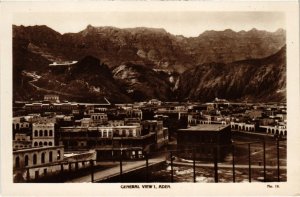 PC GENERAL VIEW ADEN REAL PHOTO YEMEN (a31991)