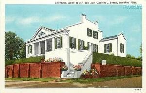 MS, Natchez, Mississippi, Cherokee Home, Charles J. Byrne, Curteich No. 1B102-N