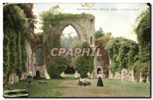 UK Postcard Old Netley Abbey Loooking West