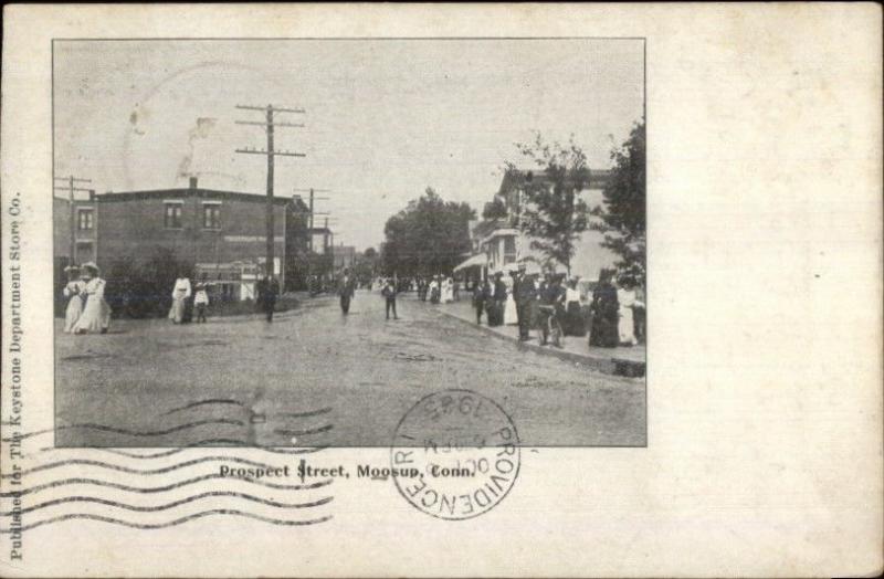 Moosup CT Prospect Street c1905 Postcard