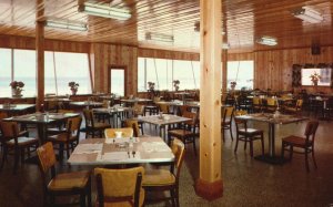 Vintage Postcard Seabreeze Dining Room Table & Chairs Panama City Beach Florida