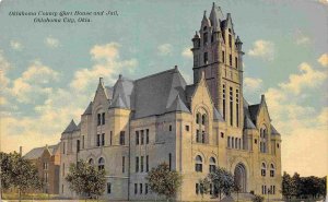 County Court House & Jail Oklahoma City OK 1911 postcard