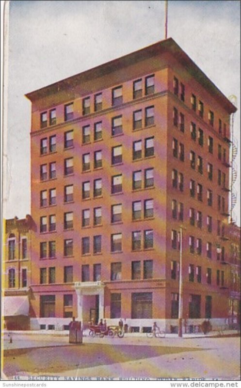 Iowa Cedar Rapids Security Savings Bank Building 1910