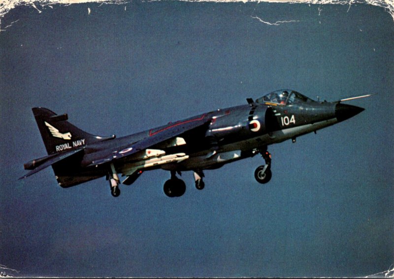 Royal Navy British Aerospace Sea Harrier FRS At Farnborough Air Show