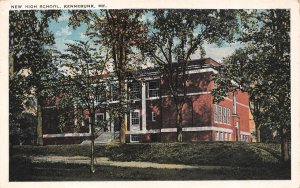 Kennebunk, ME Maine   NEW HIGH SCHOOL  York County  1928 Vintage Postcard