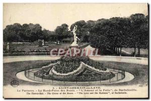 Old Postcard Saint Germain en Laye Le Parterre Le Rond Point des Roses L & # ...