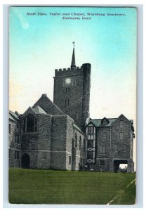 c.1920 Rear View Tower Wartburg Dubuque Iowa Postcard P220E