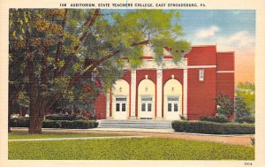 Auditorium, State Teacher College East Stroudsburg, Pennsylvania PA  