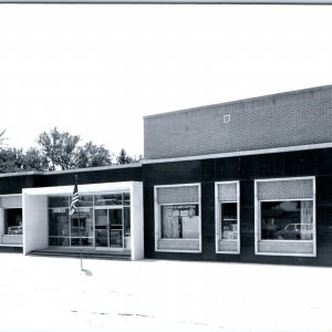 c1950s Allison, IA RPPC REA Building Real Photo Postcard GE Radio Main St A102
