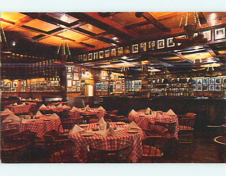 Unused 1982 GALLAGHER'S STEAK HOUSE RESTAURANT Manhattan NY s0822