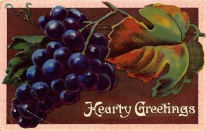 Hearty Greetings Fruit Assorted Writing on back 