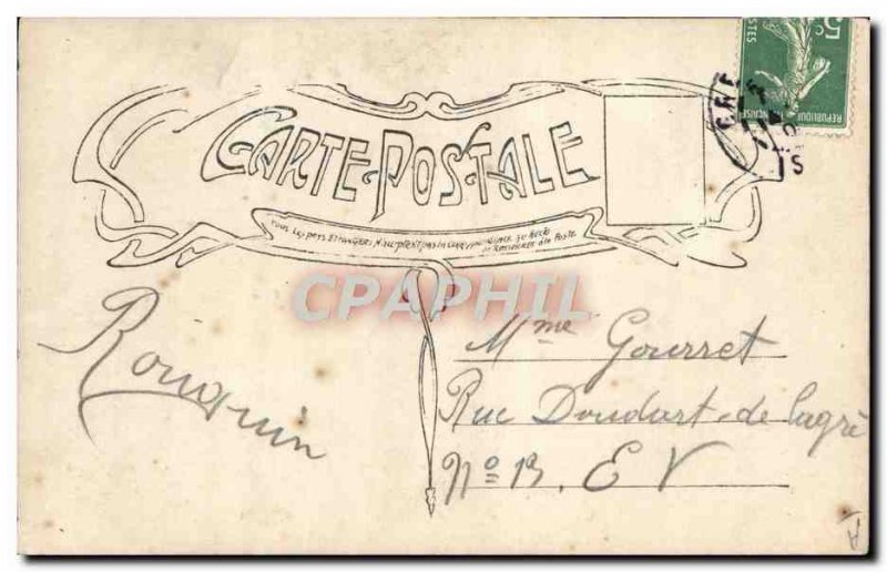 Old Postcard Fancy Marie Surname