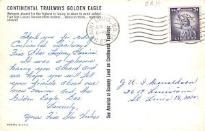 Continental Trailways Golden Eagle Bus 1962 
