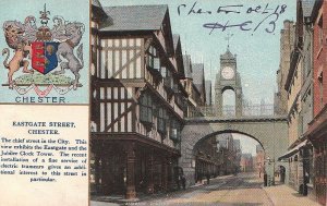 Postcard Eastgate Street Chester U.K.