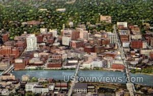 Aerial view of Grand Rapids in Grand Rapids, Michigan
