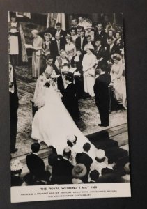 Mint Royalty RPPC Postcard The Royal Wedding 1960 Princess Margaret Antony Jones