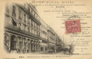 PC CPA ALGERIA, ALGER, ROYAL HOTEL, J. GEISER, VINTAGE POSTCARD (b8446)