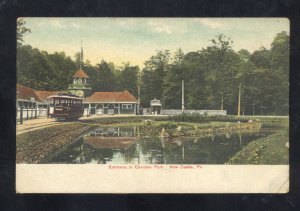 NEW CASTLE PENNSYLVANIA PA. CASCADE AMUSEMENT PARK 1907 VINTAGE POSTCARD